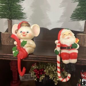 Festive Red and White Holiday Ornaments